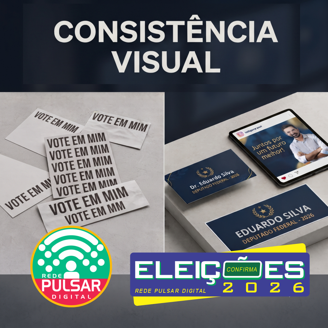 Consistência visual — identidade de marca da candidatura