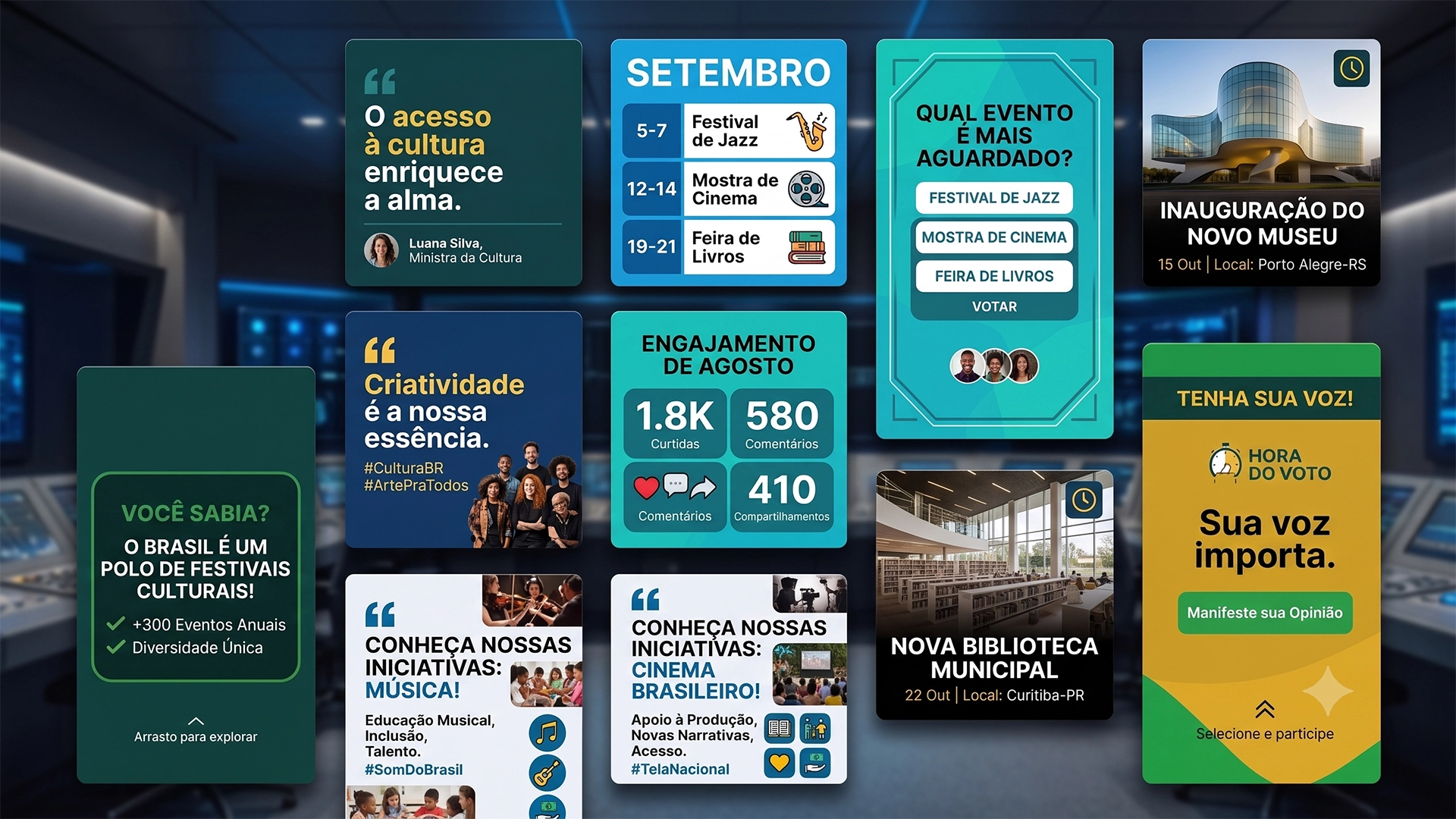 Criativos Estáticos para Feed e Stories